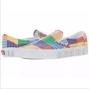 Vans Pride Classic Slip On‎ LGBTQ Canvas Sneaker Size 9 Men